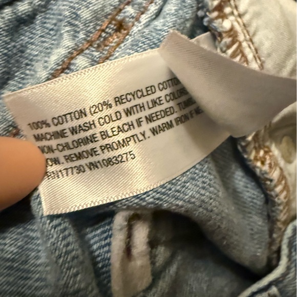 Universal Thread Baggy Wide Leg Jeans 100% Cotton High Rise Y2K Trendy Denim - Picture 5 of 6